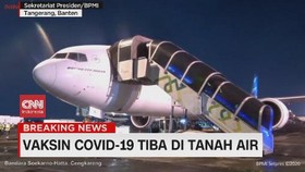 VIDEO: Vaksin Covid-19 Tiba di Indonesia
