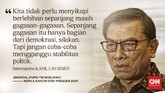 CELOTEH: KAMI, Oposisi dari Tugu Proklamasi Koalisi Aksi Menyelamatkan Indonesia (KAMI) dideklarasikan di Taman Proklamasi pada 18 Agustus 2020 lalu jadi oposisi pemerintah di luar parlemen.