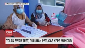 VIDEO: Tolak Swab Test, Puluhan Petugas KPPS Mundur