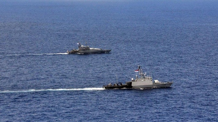 Angkatan Laut Australia & Angkatan Bersenjata Indonesia latihan bersama. (Dok: Twitter Royal Australian Navy)