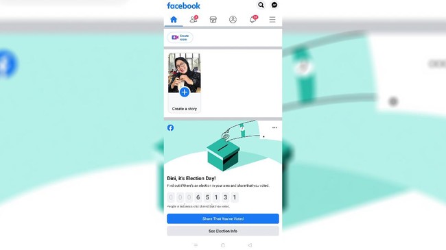 Facebook, hari ini Rabu (9/12) meluncurkan fitur Elecetion Day atau Hari Pemilihan yang ada di beranda pengguna.
