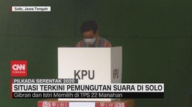VIDEO: Bersama Istri, Gibran Nyoblos di TPS 22 Manahan Solo