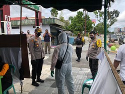 Pamatwil Polres Kobar Cek Protokol Kesehatan di TPS