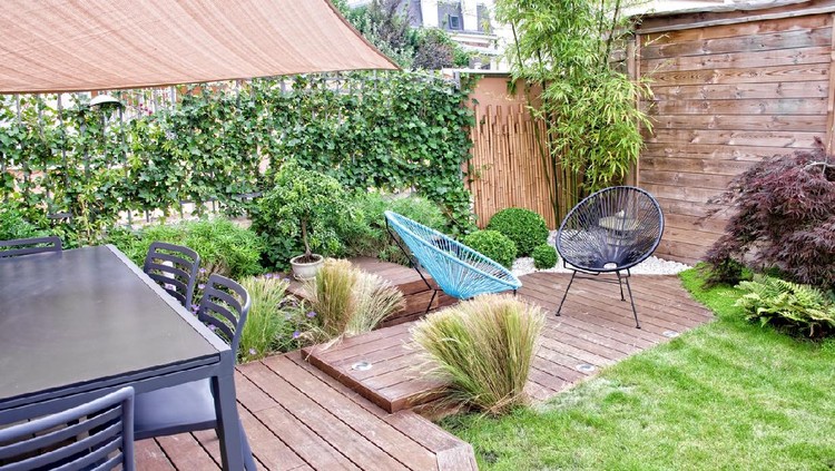 Modern terrace  and garden