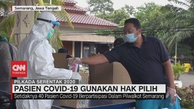 VIDEO: Pasien Covid-19 Gunakan Hak Pilih Pilkada Semarang