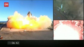 VIDEO: Uji Coba Terbang Roket SpaceX Berakhir Ledakan
