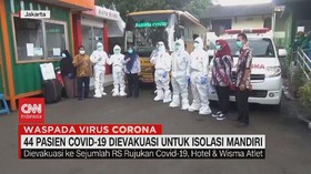 VIDEO: 44 Pasien Covid-19 Dievakuasi untuk Isolasi Mandiri