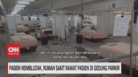 VIDEO: Membludak, Rumah Sakit Rawat Pasien di Gedung Parkir