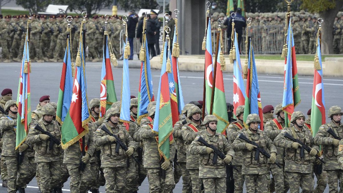 FOTO: Parade Militer Kemenangan Azerbaijan dari Armenia