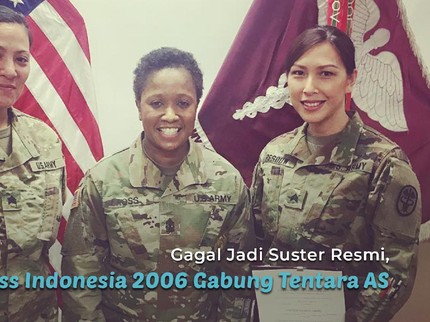 Gagal Jadi Suster Resmi, Miss Indonesia 2006 Gabung Tentara AS