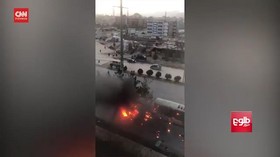 VIDEO: Serangan Roket Hantam Kabul, Satu Korban Tewas