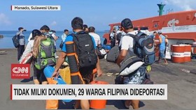 VIDEO: Tidak Miliki Dokumen, 29 Warga Filipina Dideportasi