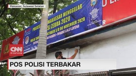 VIDEO: Pos Polisi Terbakar