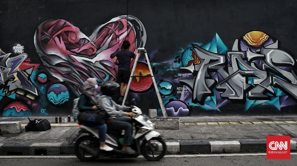FOTO: Menggairahkan Jalan Jaksa Lewat Mural