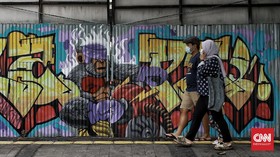FOTO: Menggairahkan Jalan Jaksa Lewat Mural