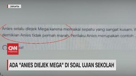 VIDEO: Ada 'Anies Diejek Mega' di Soal Ujian Sekolah