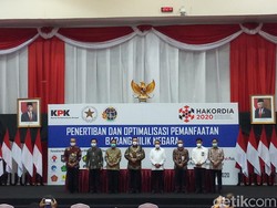 KPK-BPN Serahkan Sertifikasi Lahan Monas-TMII-GBK-Kemayoran ke Setneg
