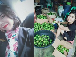 Kena PHK, Pramugari Cantik Ini Tak Gengsi Jualan Alpukat
