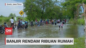 VIDEO: Banjir Rendam Ribuan Rumah di Gresik