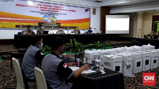 Ketua KPU Surabaya Nur Syamsi tidak mempermasalahkan interupsi dan permintaan skorsing rapat pleno rekapitulasi suara Pilkada Surabaya 2020.