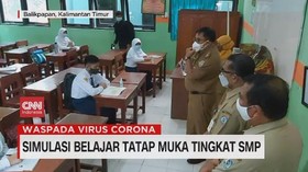VIDEO: Simulasi Belajar Tatap Muka Tingkat SMP