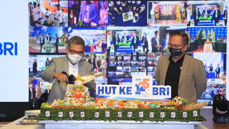 PT Bank Rakyat Indonesia (Persero) Tbk (BBRI) memperingati ulang tahun yang ke-125.