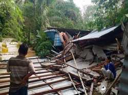 Banjir Rendam 3 Dusun di Besitang Langkat, 1 Rumah Warga Rusak