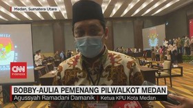 VIDEO: Bobby-Aulia Pemenang Pilwalkot Medan
