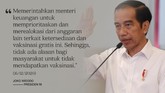 CELOTEH: Jokowi Gratiskan Vaksin Corona Sepenuhnya Presiden RI Jokowi memutuskan vaksin corona gratis sepenuhnya usai polemik yang terjadi di masyarakat mengenai vaksinasi mandiri atau berbayar.