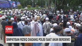 VIDEO: Simpatisan Rizieq Diadang Polisi Saat Akan Berdemo