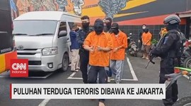 VIDEO: Puluhan Terduga Teroris Dibawa ke Jakarta