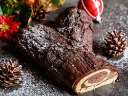 Yule Log, Bolu Gulung Batang Kayu yang Jadi Ikon Kue Natal
