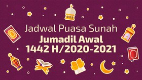 INFOGRAFIS: Jadwal Puasa Sunah Jumadil Awal 1442 H