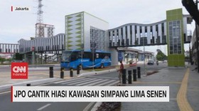 VIDEO: JPO Cantik Hiasi Kawasan Simpang Lima Senen