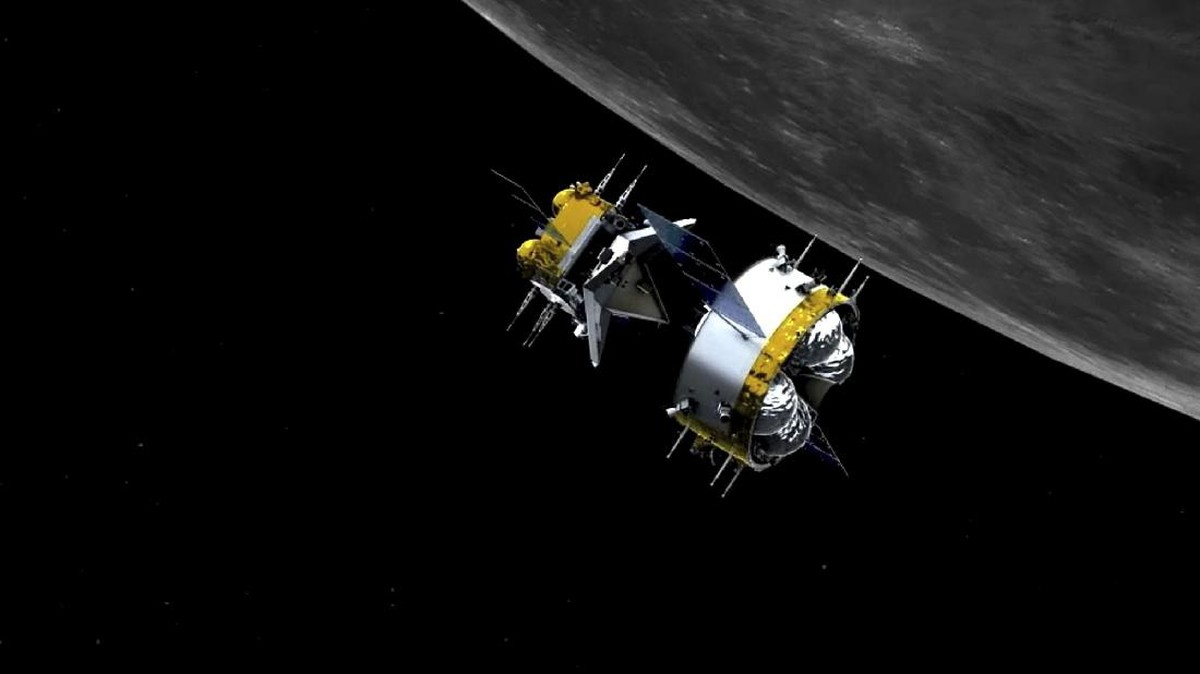 FOTO: Chang'e 5 China Berisi Batu 2 Kg Bulan Mendarat di Bumi