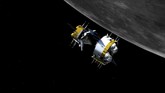 FOTO: Chang'e 5 China Berisi Batu 2 Kg Bulan Mendarat di Bumi Kapsul ruang angkasa China, Chang'e-5 dari Bulan sukses mendarat di Bumi pada Kamis (17/12). Kapsul ini membawa bebatuan seberat 2 kg yang diambil dari Bulan.