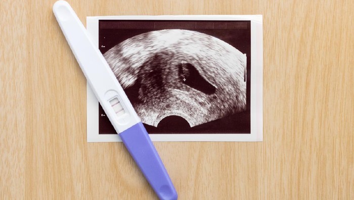 Cropped shot of a young woman taking a pregnancy test