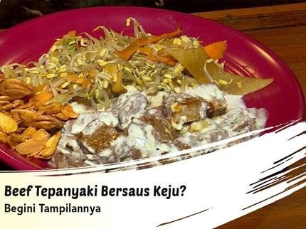 Beef Tepanyaki Bersaus Keju? Begini Tampilannya