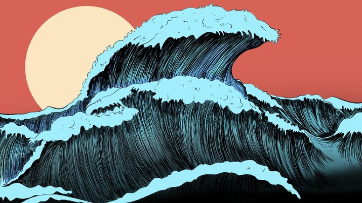 infografis, Peristiwa Tsunami Terdahsyat di Indonesia