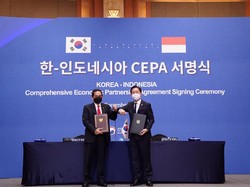 Annyeong! RI-Korsel Resmi Teken Sejarah Baru Perjanjian Dagang