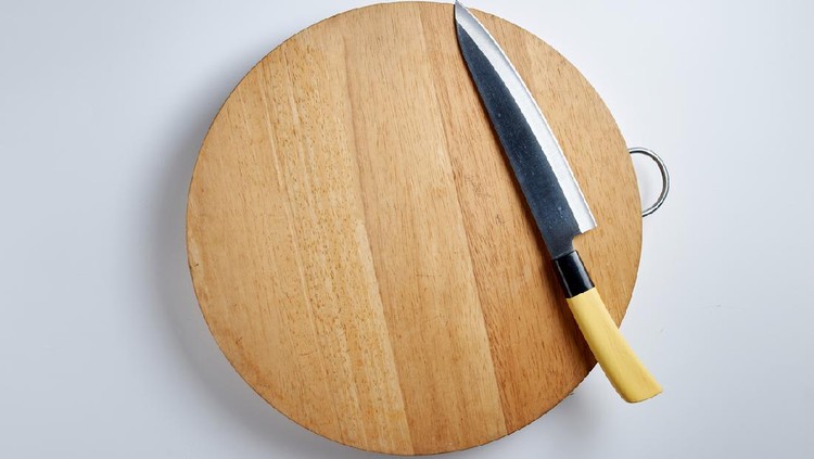 cutting board on the white background