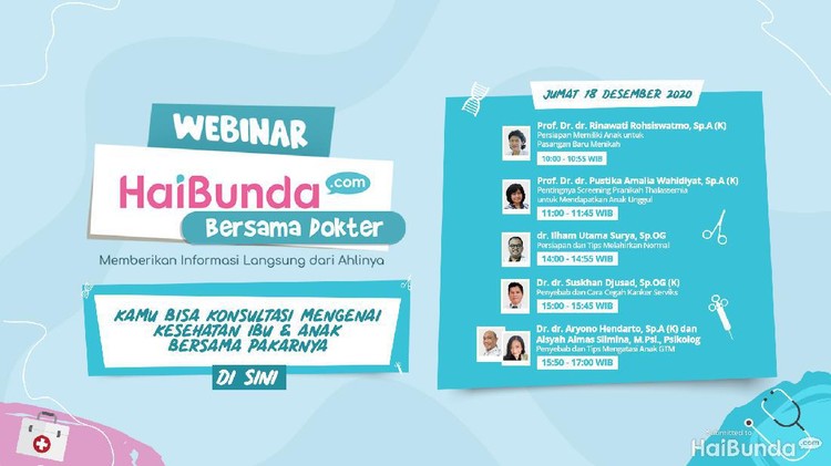 Webinar HaiBunda Bersama Dokter Webinar HaiBunda Bersama Dokter