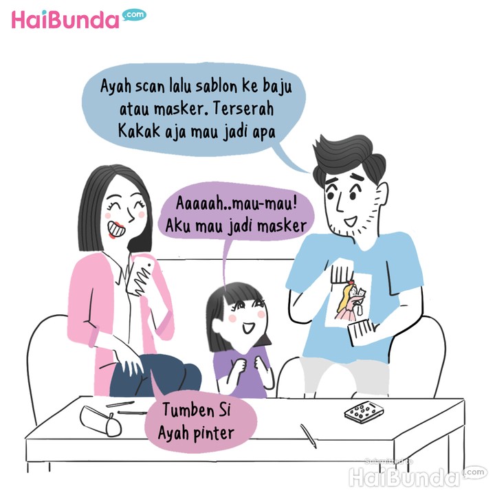 kakak jadi perancang masker