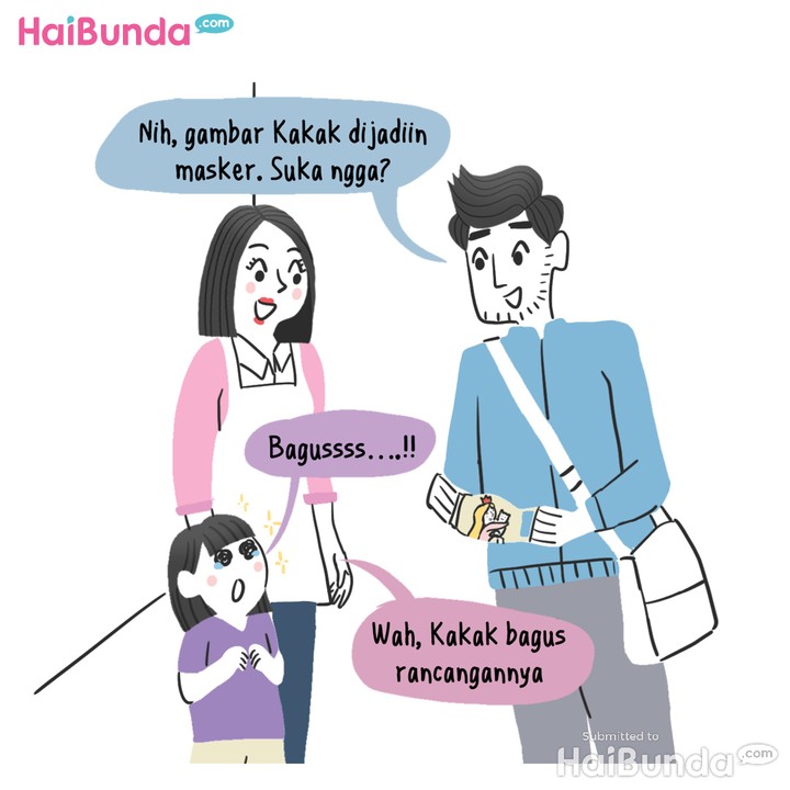 kakak jadi perancang masker