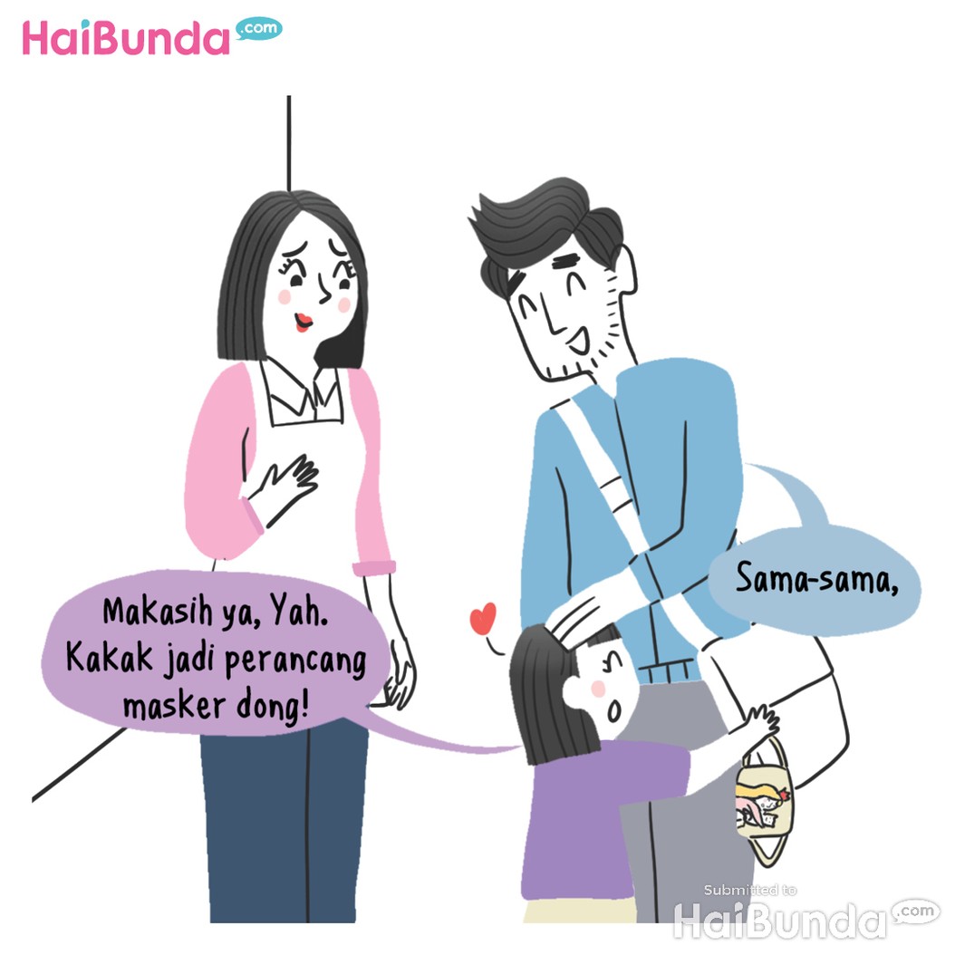 kakak jadi perancang masker