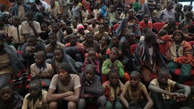 Anak-anak yang menjadi korban penculikan kelompok Boko Haram di Nigeria.