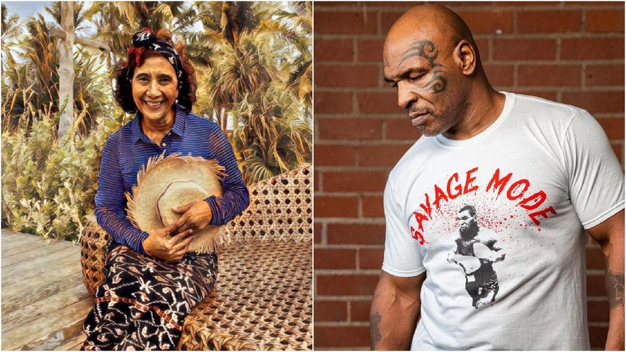 Susi Pudjiastuti dan Mike Tyson
