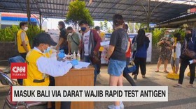VIDEO: Masuk Bali Via Darat Wajib Rapid Test Antigen