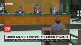 VIDEO: Djoko Tjandra Divonis 2,5 Tahun Penjara