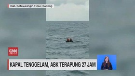 VIDEO: Kapal Tenggelam, ABK Terapung 27 Jam
